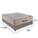 Ver imagem 4 de Cama + Box Airtech Colchão Ortobom Viúva 128cm Springpocket Cor:cinza