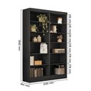 Ver imagem 4 de Estante de Livros 123CMX183CM Kit 2 Estantes 5 Prateleiras Office Preto