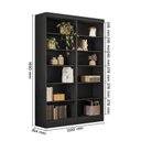 Ver imagem 4 de Estante de Livros 123CMX183CM Kit 2 Estantes 5 Prateleiras Office Flora Preto