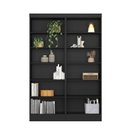 Ver imagem 3 de Estante de Livros 123CMX183CM Kit 2 Estantes 5 Prateleiras Office Flora Preto