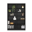 Ver imagem 3 de Estante de Livros 123CMX183CM Kit 2 Estantes 5 Prateleiras Office Preto