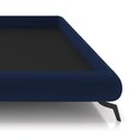 Ver imagem 6 de Cama King Base Box 193x203cm Pés de Ferro Cold P02 Veludo Azul - Mpozenato