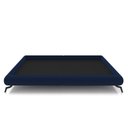 Ver imagem 5 de Cama King Base Box 193x203cm Pés de Ferro Cold P02 Veludo Azul - Mpozenato