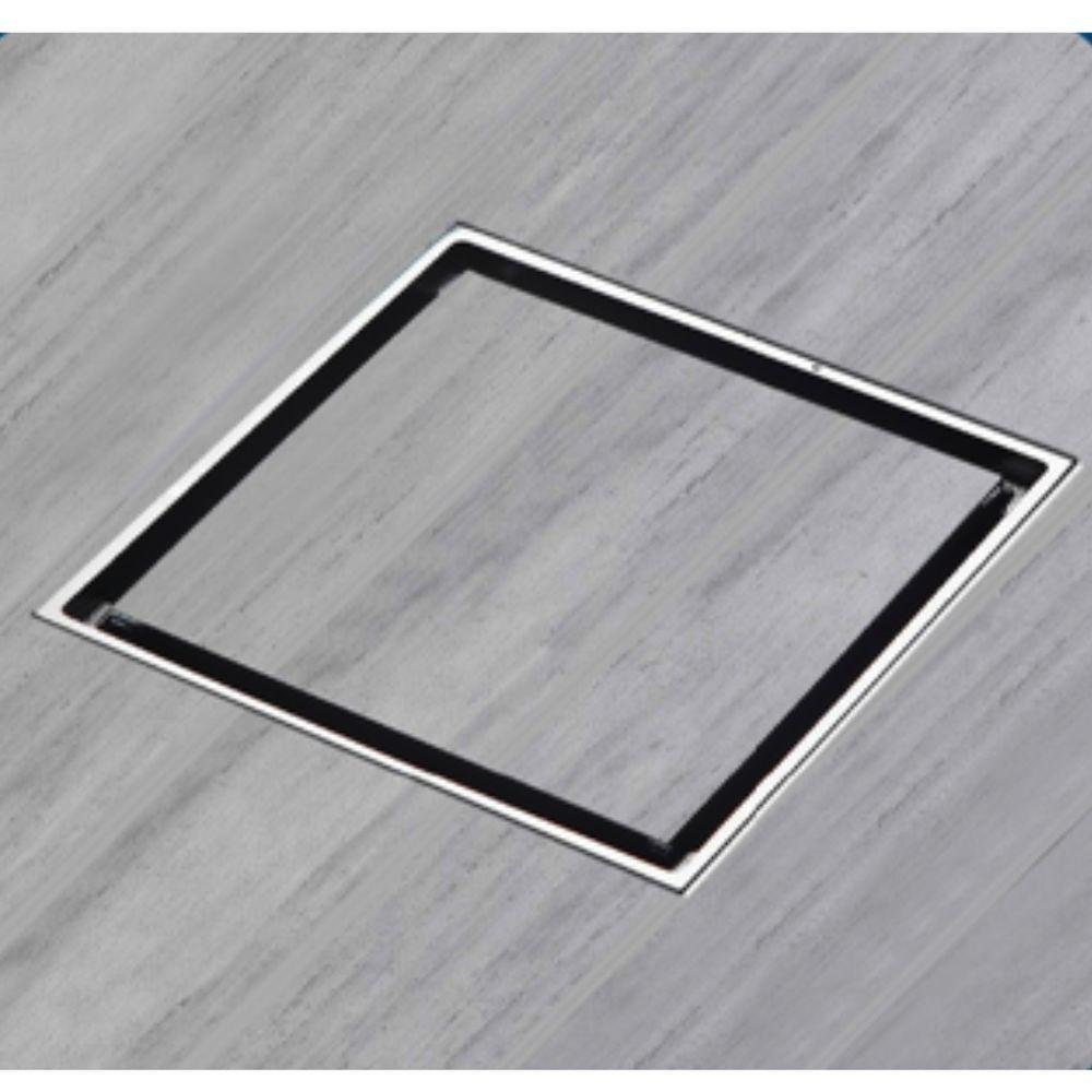 Ralo Oculto Duplo Quadrado 15x15cm Inox | MadeiraMadeira