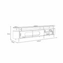 Ver imagem 7 de Painel TV 85" Suspenso com Bancada 219cm Lory Pés Metalicos Dourados H01- D'Rossi
