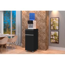 Suporte Balcão Para Cozinha Bebedouro Alaska Gaveta + Porta:BLACK - 2