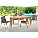 Ver imagem 3 de Conjunto Trama Mesa 220cm + Cadeiras Corda Areia - 60501