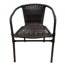 Ver imagem 2 de Kit Conjunto 4 Cadeira de Junco Área Piscina Jardim Terraço em Aço Fibra Sintética