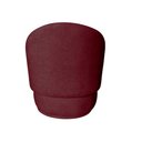Ver imagem 3 de Poltrona Decorativa Beatriz Orgânica Suede Marsala