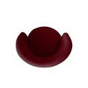 Ver imagem 5 de Poltrona Decorativa Beatriz Orgânica Suede Marsala