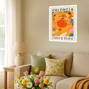 Ver imagem 2 de Quadro Decorativo Poster Flores e Plantas – Valencia-70x50cm:moldura Branca