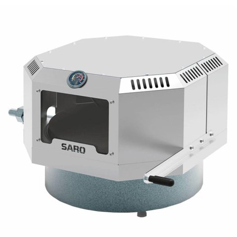 Assador de Pizza Saro Fc40 Compacto Italiano a Gás Glp Diâmetro 40cm