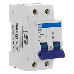 Disjuntor Bipolar Weg Mdw-c10a,16a,32a,40a,50a,63a Curva C - 63a - 2