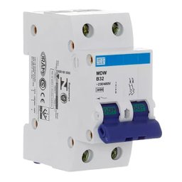 Disjuntor Bipolar Weg Mdw-c10a,16a,32a,40a,50a,63a Curva C - 63a - 6