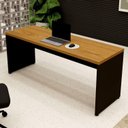 Ver imagem 1 de Mesa Escrivaninha Escritório 180x 60cm Pés Painel 100% MDF Corporate