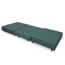 Pufe Cama Solteiro Dobrável com Rodízios Zari Decor - Suede Verde Militar - 2