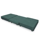 Ver imagem 2 de Pufe Cama Solteiro Dobrável com Rodízios Zari Decor - Suede Verde Militar