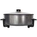 Ver imagem 3 de Panela Multifuncional Elétrica Redonda 30cm Grill Antiaderente Portátil Mangiare 1500w 220v Agratto