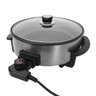 Panela Multifuncional Elétrica Redonda 30cm Grill Antiaderente Portátil Mangiare 1500w 220v Agratto - 1