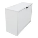 Ver imagem 1 de Sapateira Olga Compacta Branca 610 Mm com Puxador 1 Porta