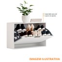 Ver imagem 6 de Sapateira Olga Compacta Branca 610 Mm com Puxador 1 Porta