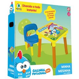 Mesinha Infantil com Cadeirinha Galinha Pintadinha Monte Libano - 2