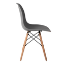 Ver imagem 4 de Kit com 6 Cadeiras Eames Cinza - Base Madeira Natural