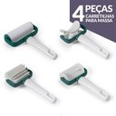 Ver imagem 1 de Jogo 4 Carretilhas para Massa Ajustável Macarrão Confeitaria Profissional Moda do Chef