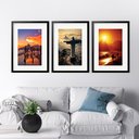Ver imagem 1 de Kit 3 Quadros Grandes Rio de Janeiro - 60x48cm:moldura Branca