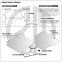Ver imagem 7 de Kit 2 Acabamento para Chuveiro Quadrado Alavanca Dourado Brilhante Banheiro Padrão Deca