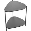 Ver imagem 1 de Mesa Lateral para Sala de Estar Pés Metálicos Adek A03 Nero Preto - Lyam Decor