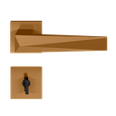 Ver imagem 1 de Fechadura para Banheiro Pado Ascot Red Gold Escovado 55mm