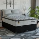 Ver imagem 7 de Cama Box Baú Casal Bipartido Colchão Comfort Class Pillowtop Branco/suede Preto