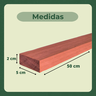 50 Ripas Sarrafos Eucalipto 2x5x50cm Aplainado Artesanato - 4