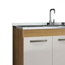 Ver imagem 5 de Balcão 1,19 para Pia Home - 3 Portas 1 Gaveta Mdp 120cm - Fiorello