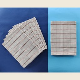 Kit Jogo Americano Grid Algodão Cru com Caminho de Mesa 7 Peças - 3