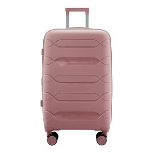 Mala Média 23kg Despachada Expansiva Rígida Polipropileno Rodas Duplas 360º Cadeado Tsa Gladiador P1