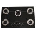 Ver imagem 6 de Kit Balcão para Cooktop Violeta Nature Off White e Fogão Cooktop Ultra Chama 5 Bocas Preto