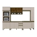 Ver imagem 1 de Cozinha Modulada Completa Connect 8 Peças (2 Armários + 2 Balcões + 2 Paneleiros + 2 Complementos) C
