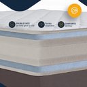 Ver mais imagens de Cama Box Baú com Colchão de Espuma D33 Double Face Territory Hellen + Auxiliar Solteiro 88cm