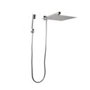 Ver imagem 2 de Ducha Inox 30x30 Cm com Desviador e Chuveirinho de Mão em Abs
