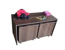 Ver imagem 2 de Mesinha mesa infantil com 2 baús com tampa e rodízios