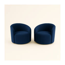 Kit 02 Poltronas Curva Orgânica Nature Gaia Suede - Montanaris Decor - 1