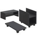 Ver imagem 1 de Kit Suporte Para Cpu Nobreak Guide Cyber e Suporte De Monitor Stand Lap L03 Preto - Lyam Decor Guide