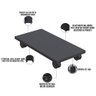 Kit Suporte Para Cpu Nobreak Guide Cyber e Suporte De Monitor Stand Lap L03 Preto - Lyam Decor Guide - 11