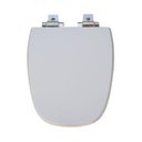 Ver imagem 1 de Assento Poliéster Monte Carlo Gelo/Cromado - Policlass