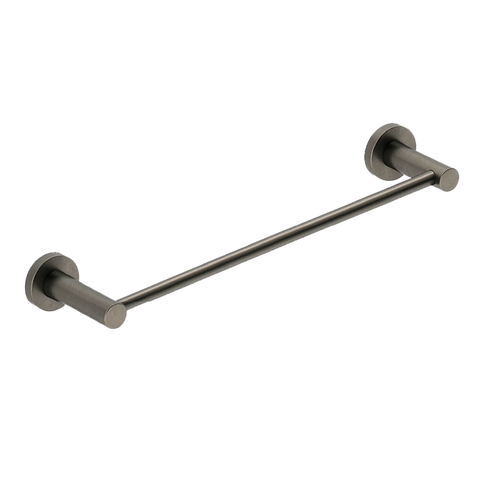 Toalheiro Porta Toalha de 30cm para Banheiro Acabamento Grafite Escovado - Dpace5512 Drop Metais