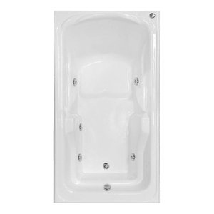 Banheira Retangular Tamarin com Hidro em Acrílico