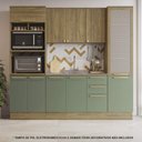 Ver imagem 2 de Armário de Cozinha Modulada Completa Reta 4 Peças 2,40m 209 Botanic Kappesberg