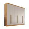Guarda Roupa Gramado 6 Portas Móveis Valverde Cinamomo Off White - 1